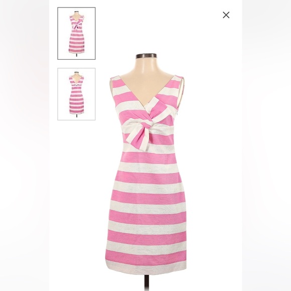 Beautiful Kate Spade Pink & White Striped
Dress - Size 10 - Picture 14 of 14